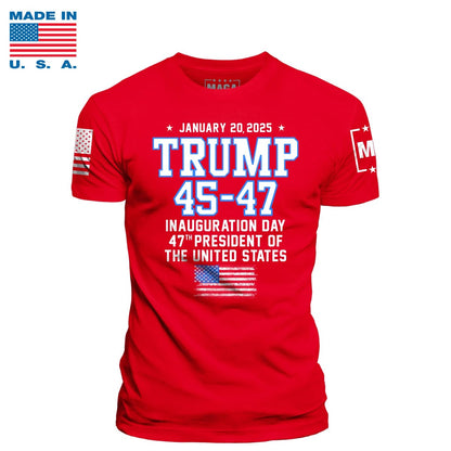 Red / S TRUMP 45-47 Made in the USA maga trump