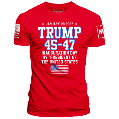 Red / S TRUMP 45-47 maga trump