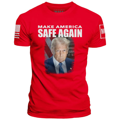 Red / S TRUMP - MAKE AMERICA SAFE AGAIN maga trump