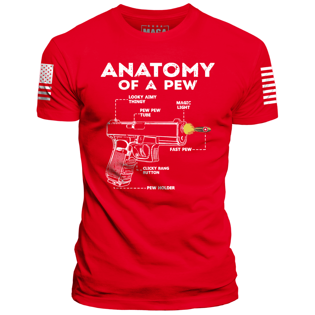 Red / XS Anatomy of Pew maga trump