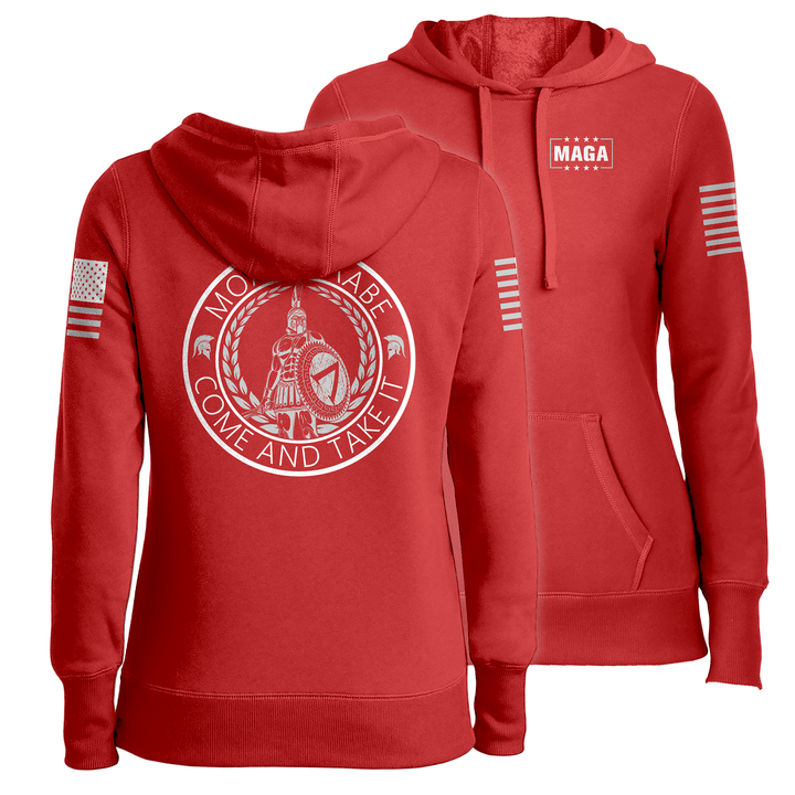 Red / XS Come and Take it Ladies Hoodie maga trump