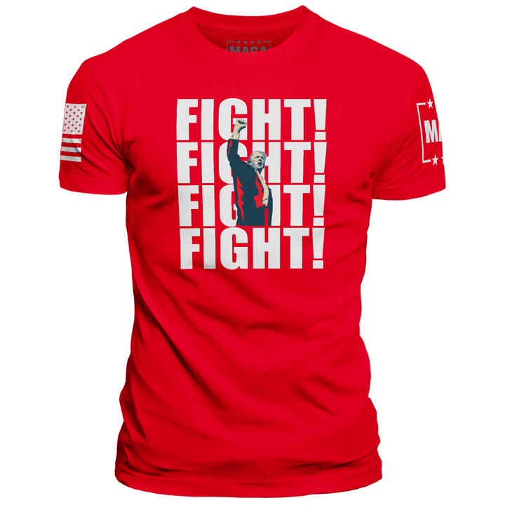 Red / XS FIGHT! FIGHT! FIGHT! FIGHT! maga trump