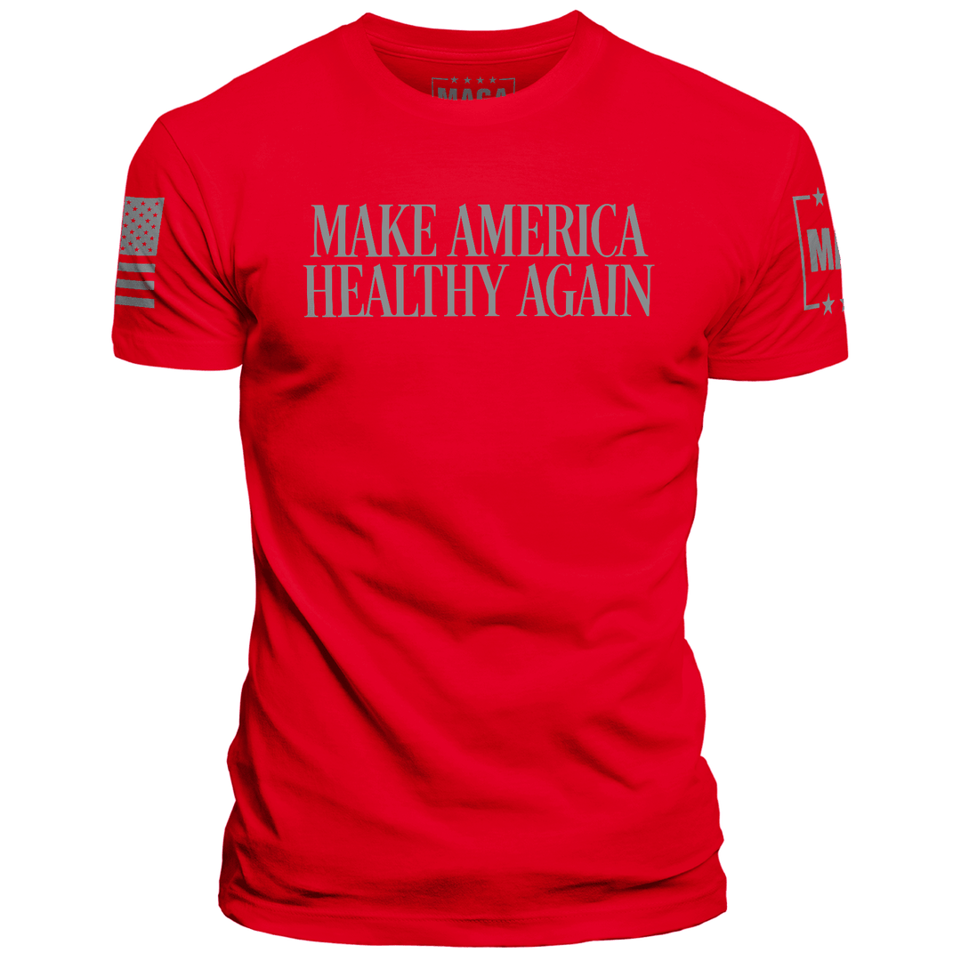 Red / XS Make America Healthy Again V2 maga trump