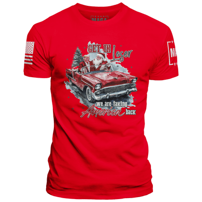 Red / XS Trump and Santa - Get in Loser maga trump
