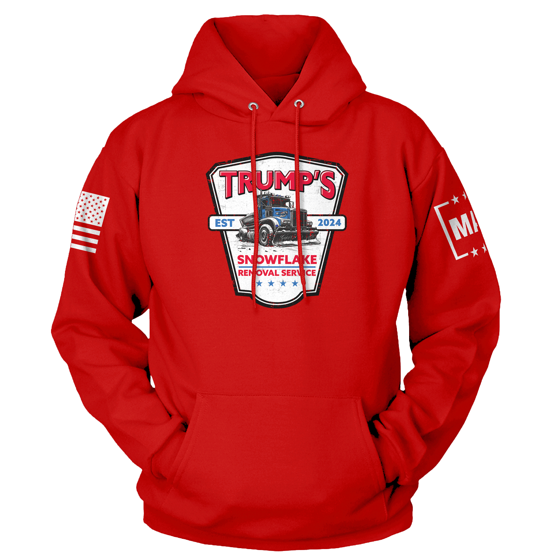 Red / XS Trump's Snowflake Removal Hoodie maga trump