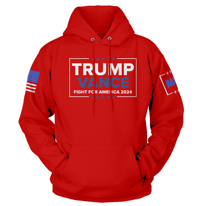 Red / XS Trump Vance - Fight Hoodie maga trump