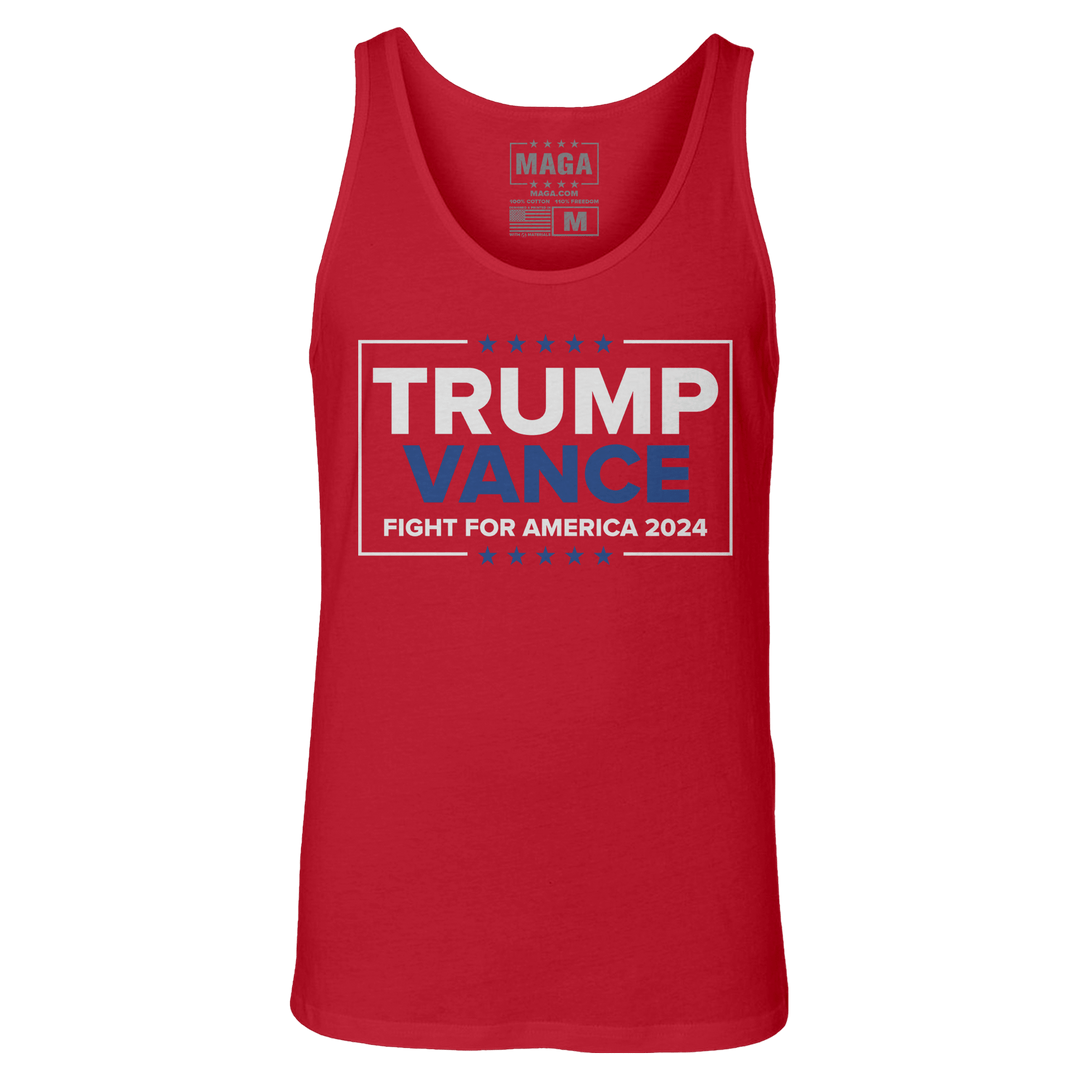 Red / XS Trump Vance - Fight Tank Top maga trump