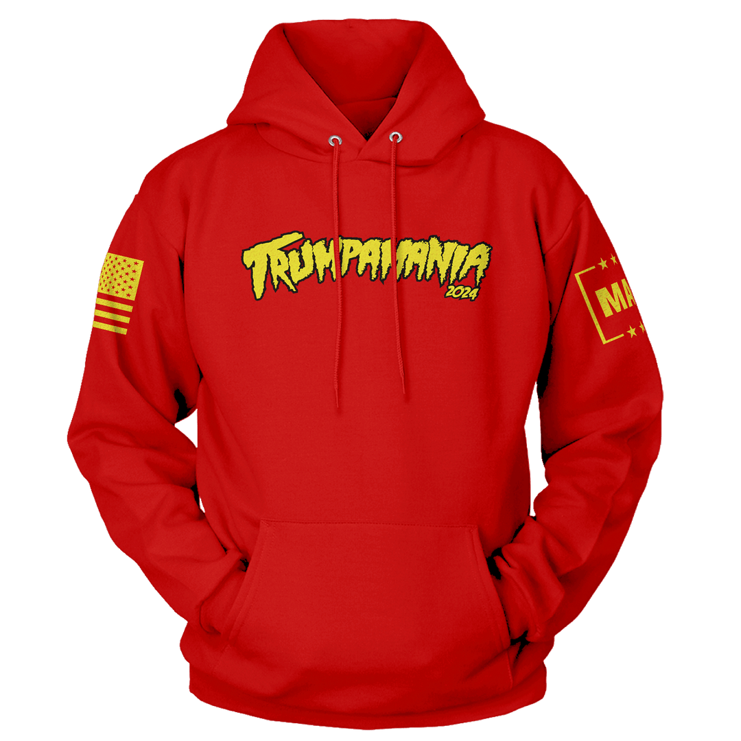 Red / XS Trumpamania 2024 Hoodie maga trump