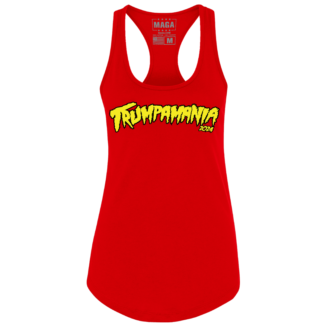 Red / XS Trumpamania 2024 Racerback Tank Top maga trump