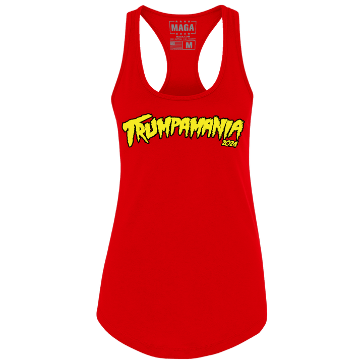 Red / XS Trumpamania 2024 Racerback Tank Top maga trump