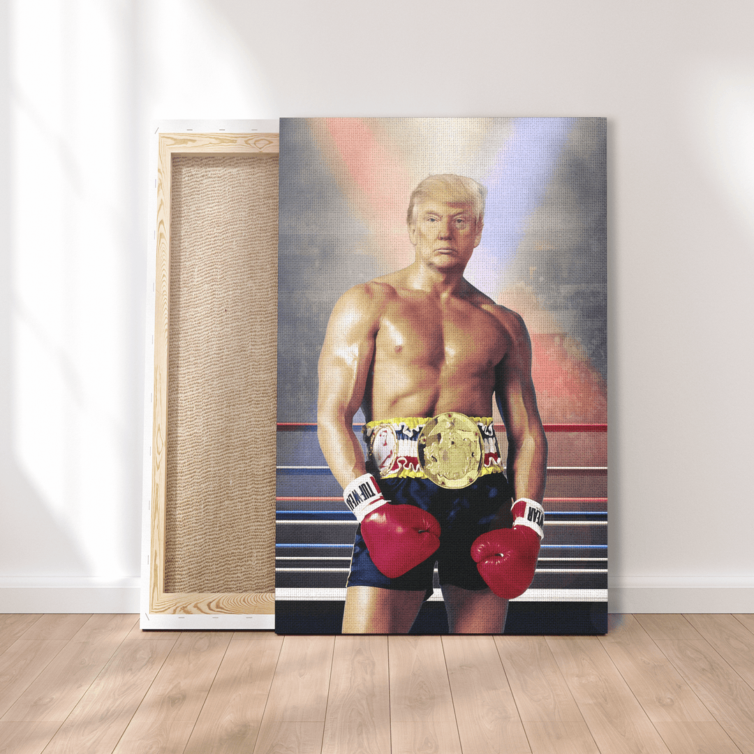 Rocky Trump Canvas maga trump