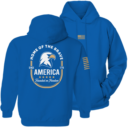 Royal Blue / S America Founded on Freedom Hoodie maga trump