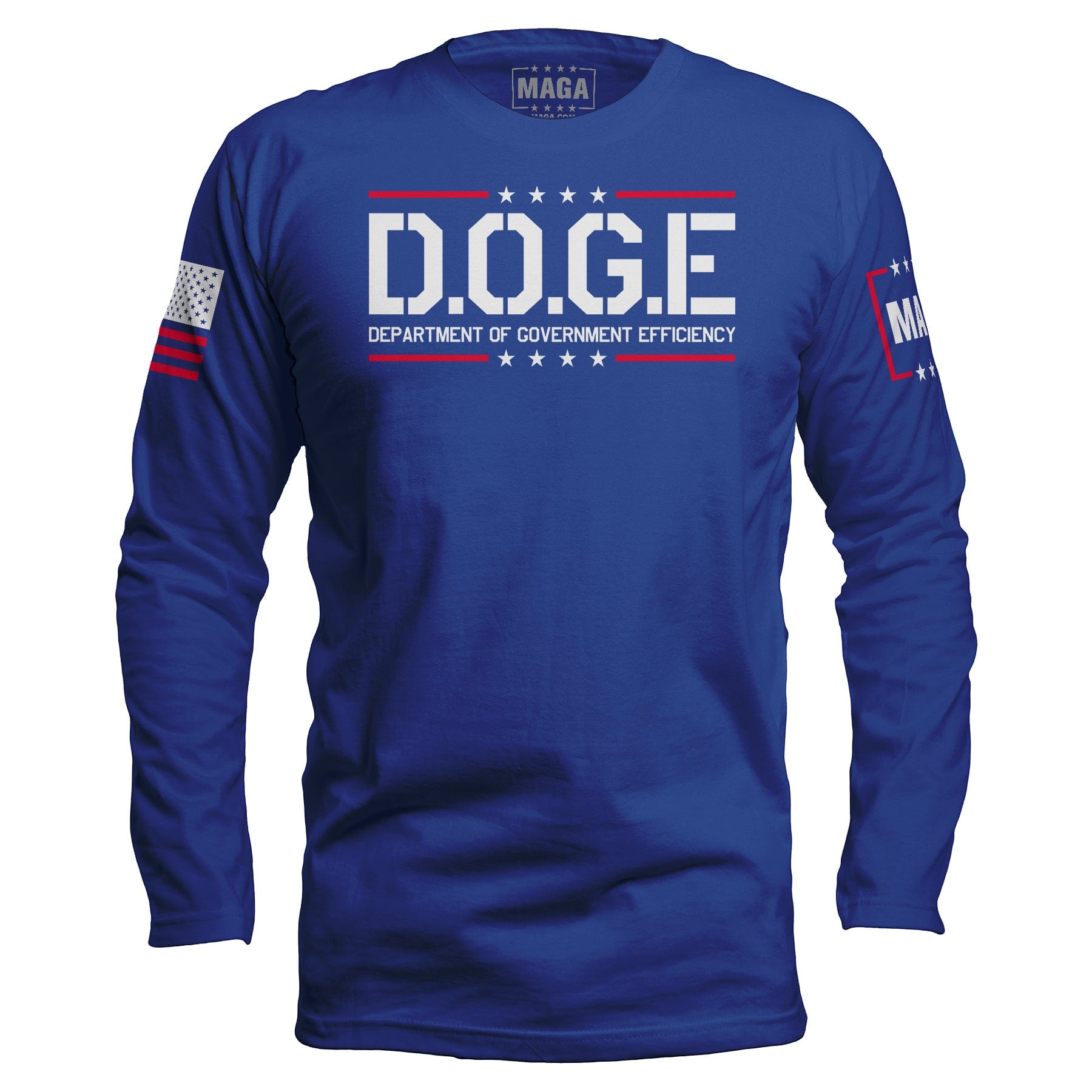 Royal Blue / S D.O.G.E Department Of Government Efficiency Long Sleeve maga trump