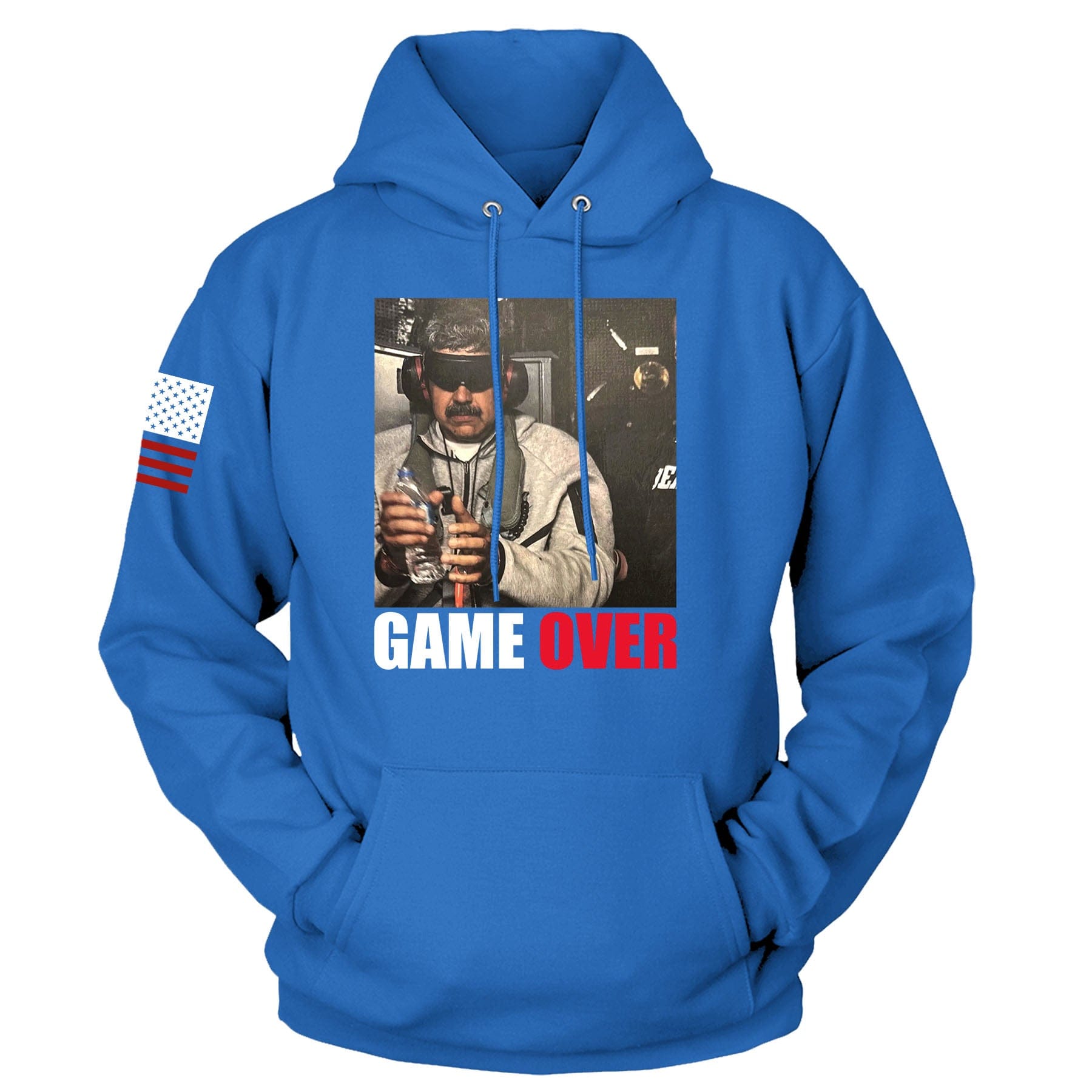 Royal Blue / S Game Over Hoodie maga trump