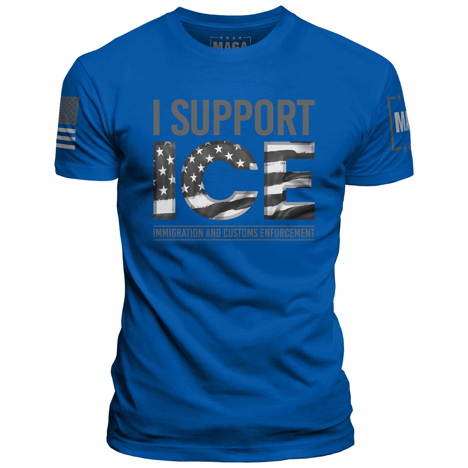Royal Blue / S I Support ICE maga trump