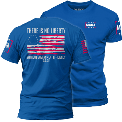 Royal Blue / XS There Is No Liberty Without Government Efficiency V1 maga trump
