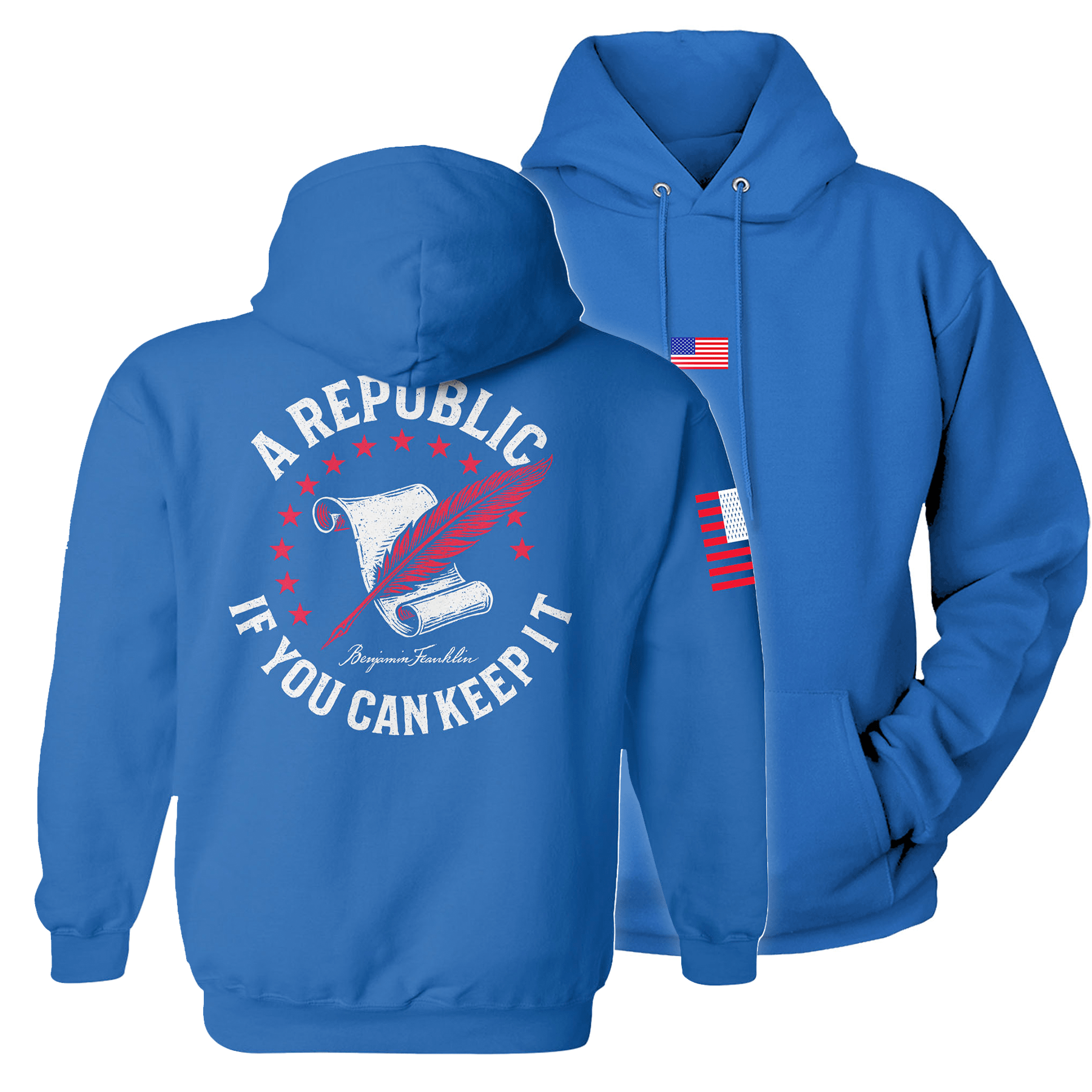 Royal / S A Republic if you can keep it Hoodie maga trump