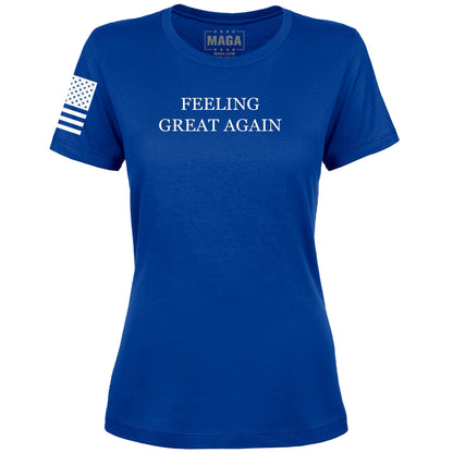 Royal / S Feeling Great Again Ladies Tee maga trump