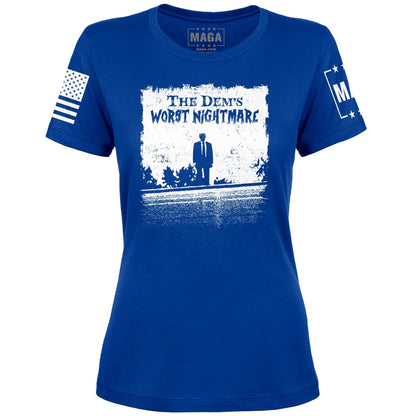 Royal / S The Dems Nightmare Ladies Tee maga trump