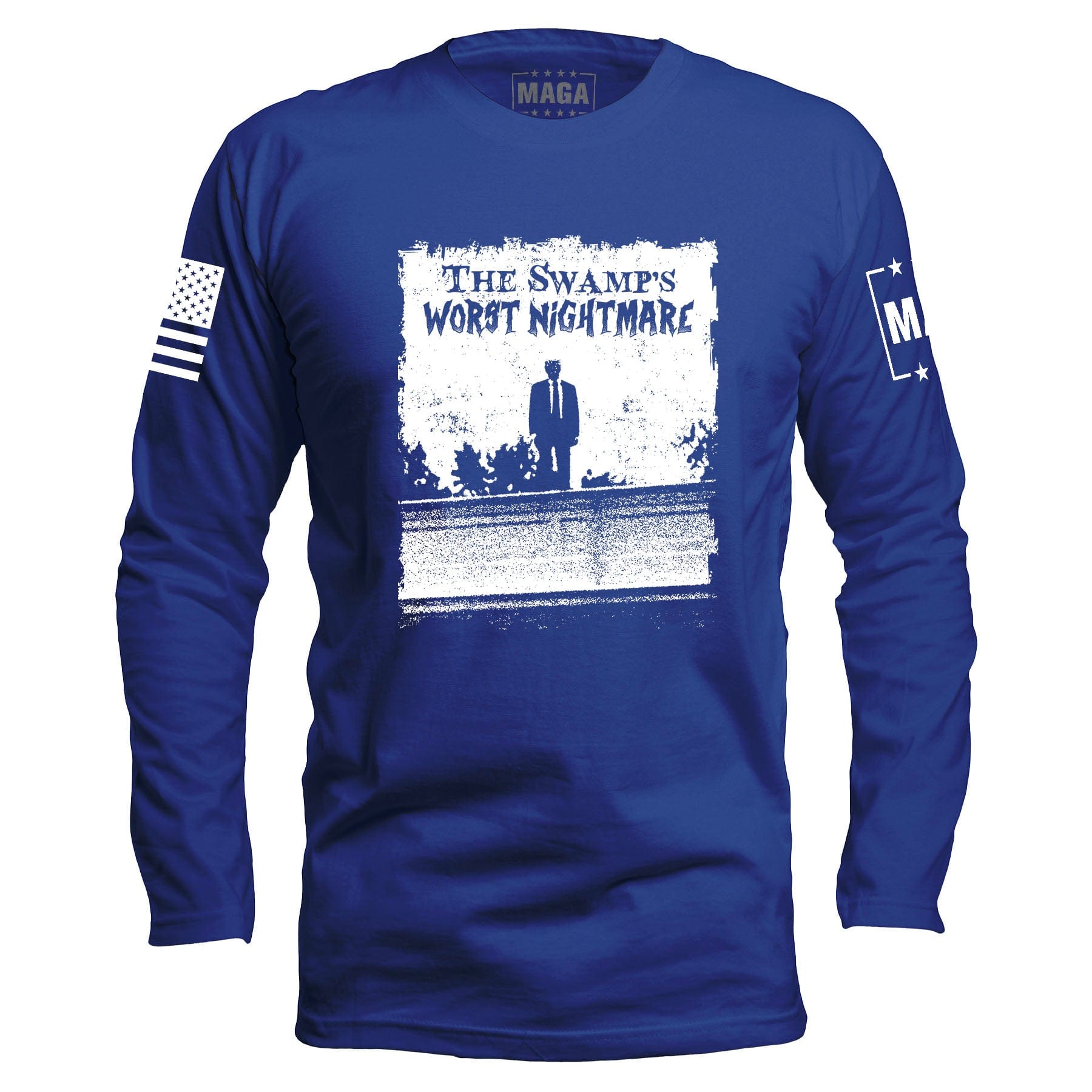 Royal / S The Swamps Nightmare Long Sleeve maga trump