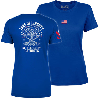 Royal / S Tree of Liberty Ladies Tee maga trump