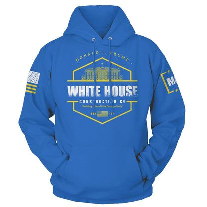 Royal / S White House Construction - Building Liberal Fake Outrage Daily Hoodie maga trump