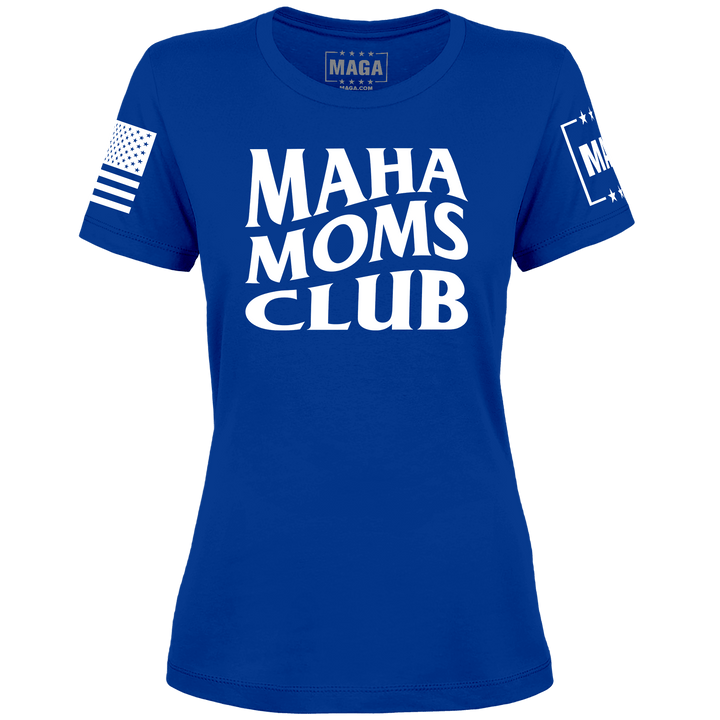 Royal / XS MAHA MOMS CLUB Ladies Tee maga trump