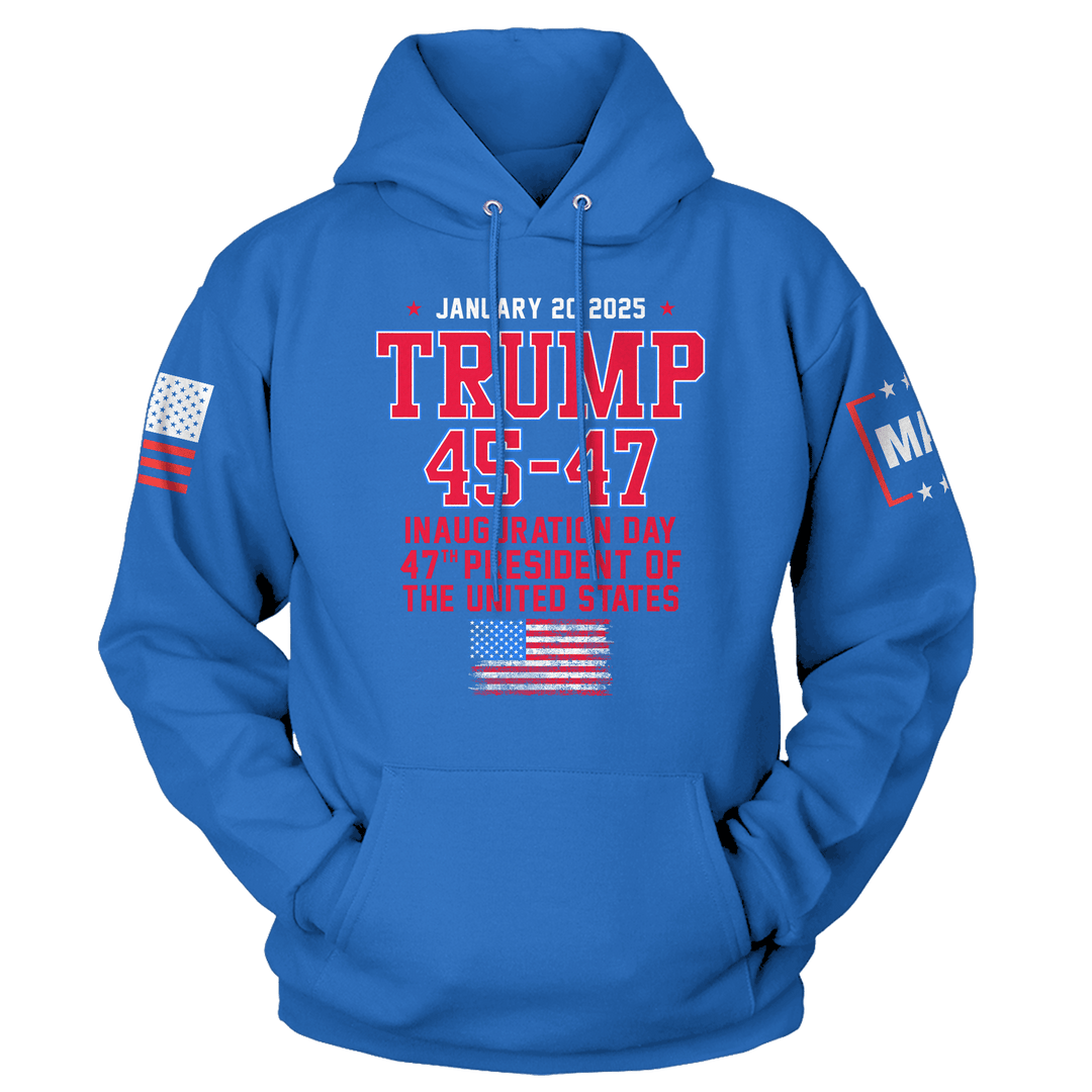 Royal / XS TRUMP 45-47 Hoodie maga trump