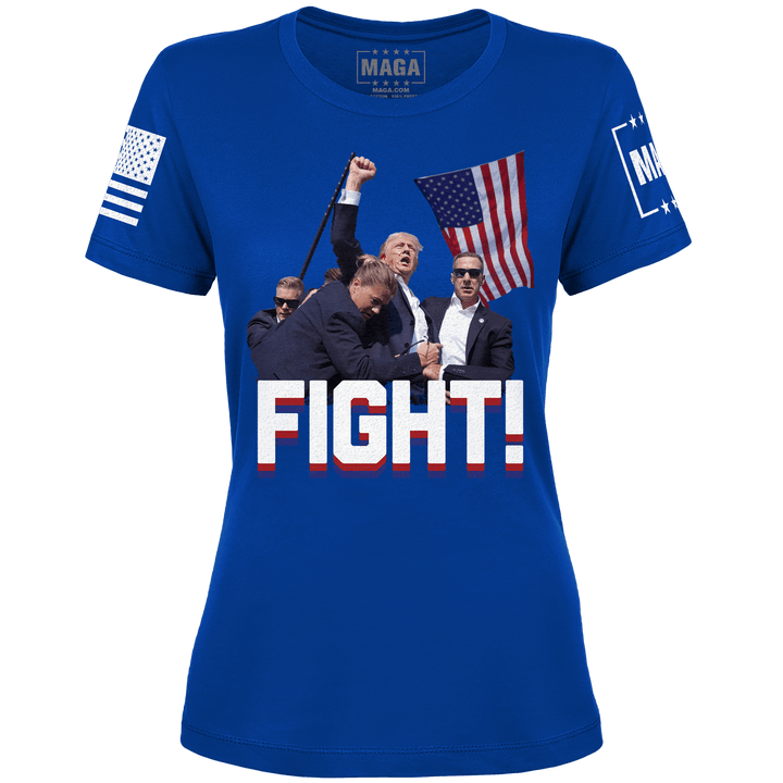 Royal / XS Trump Fight Ladies Tee maga trump