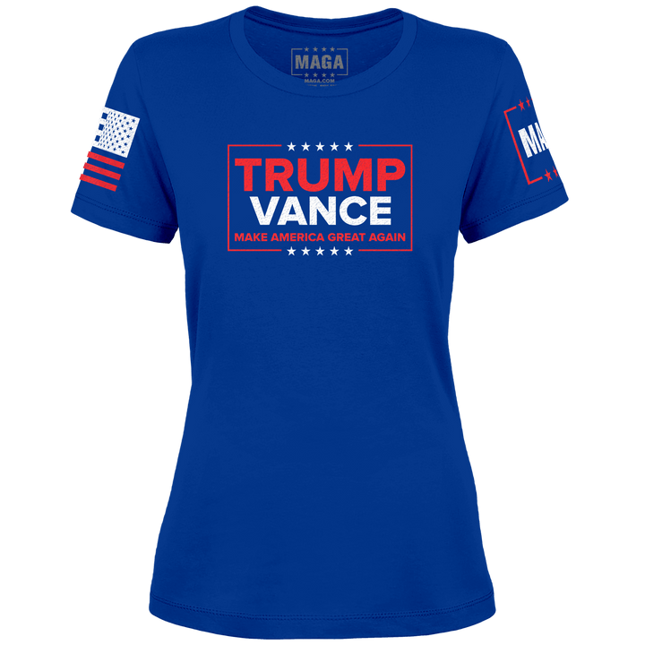 Royal / XS Trump Vance - MAGA Ladies Tee maga trump