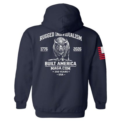 Rugged Individualism Hoodie maga trump