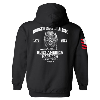 Rugged Individualism Hoodie maga trump