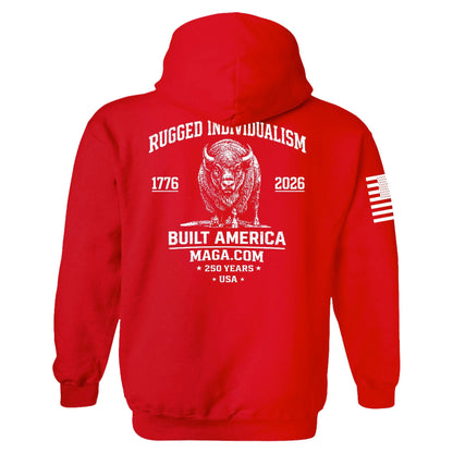 Rugged Individualism Hoodie maga trump