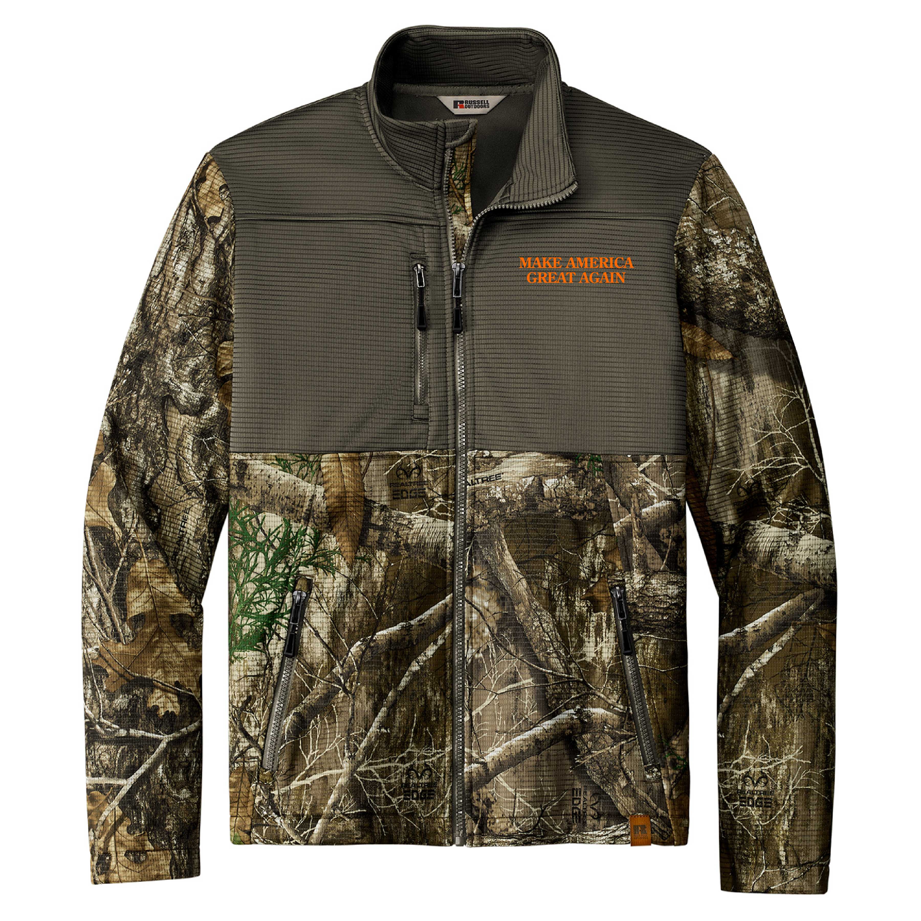 S Realtree® - Make America Great Again Camo Softshell Jacket maga trump