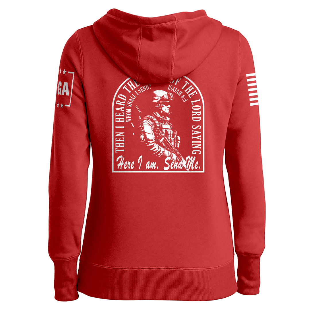 Send Me Ladies Hoodie maga trump