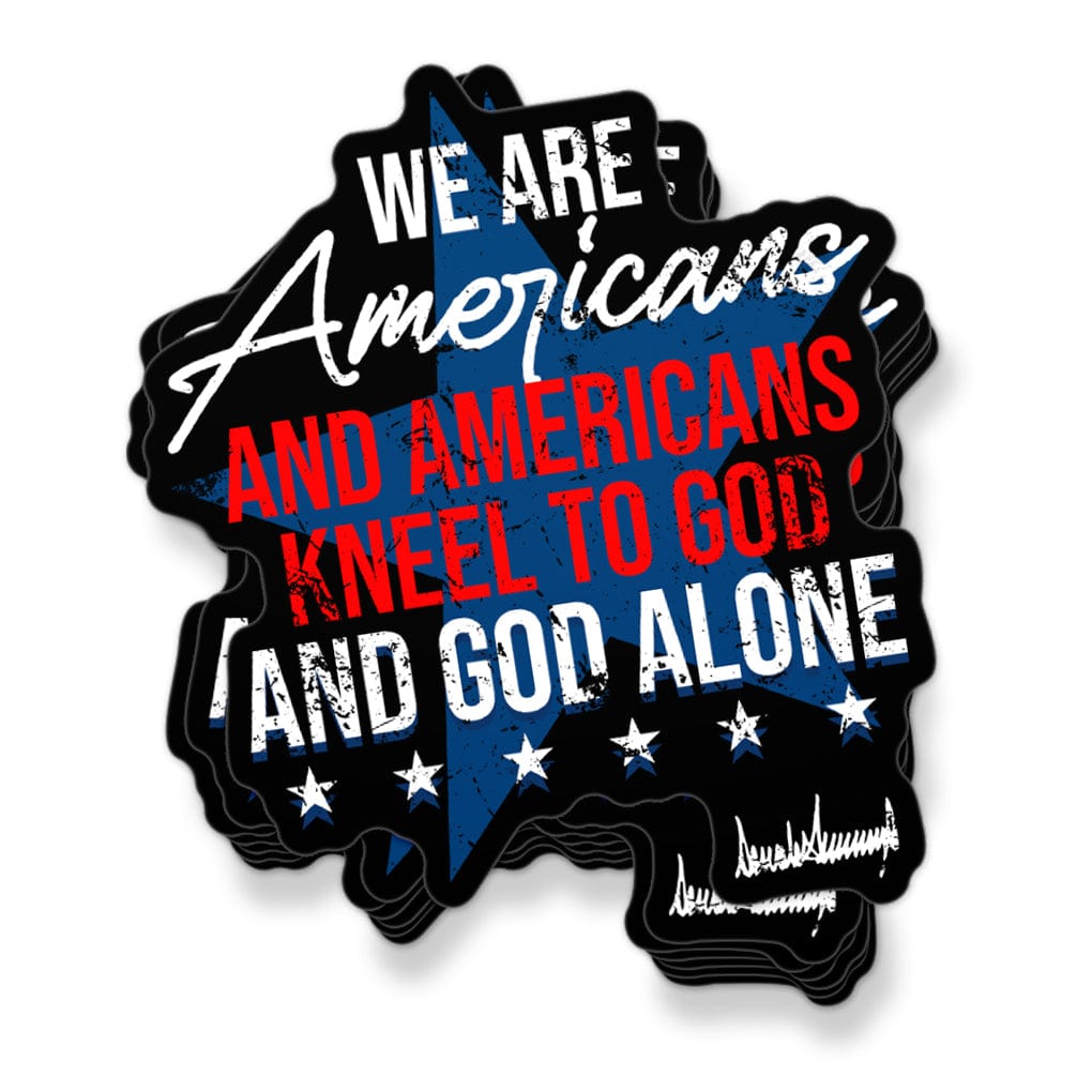 Sticker/Decal Kneel to God Sticker maga trump