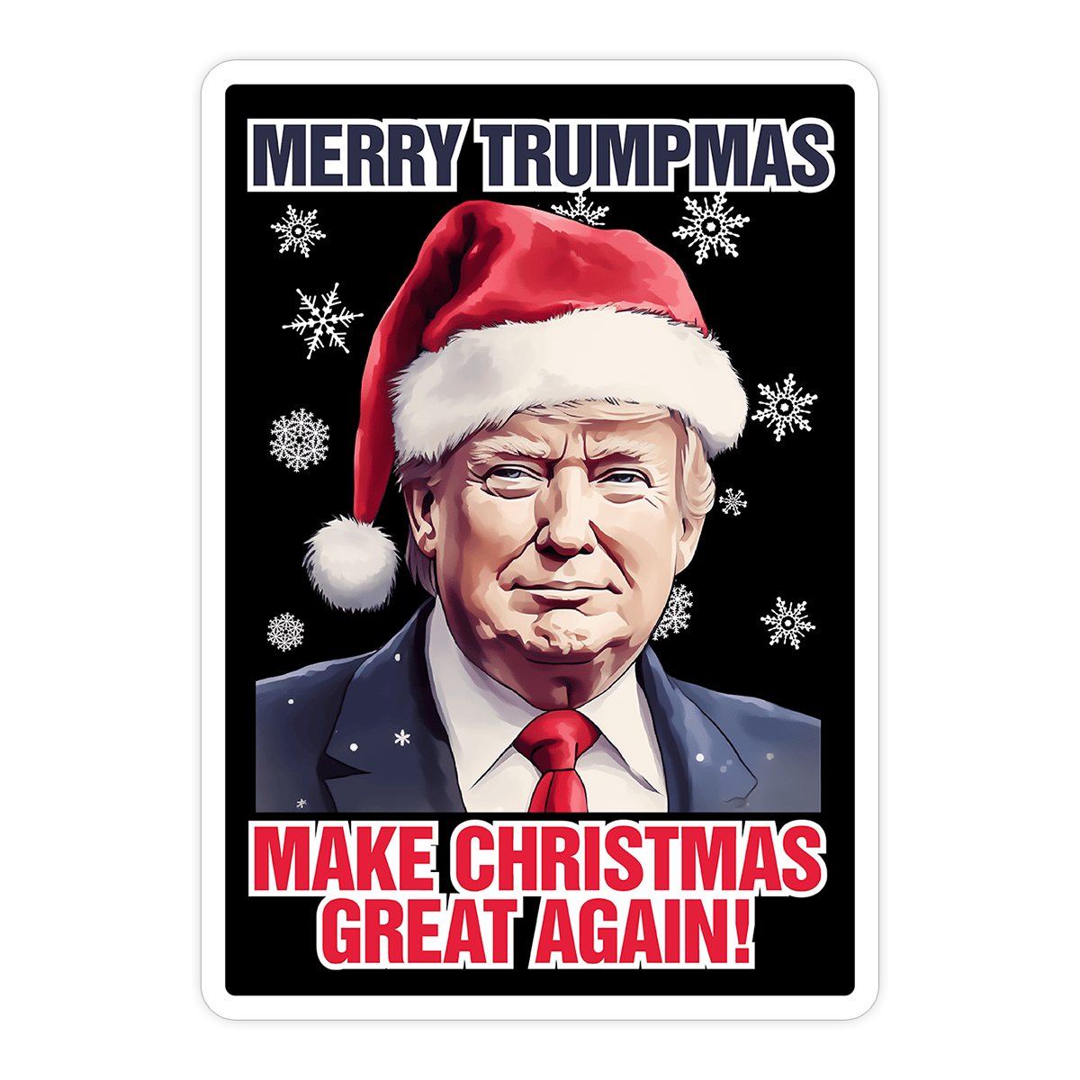 Sticker/Decal Merry Trumpmas V2 Sticker maga trump