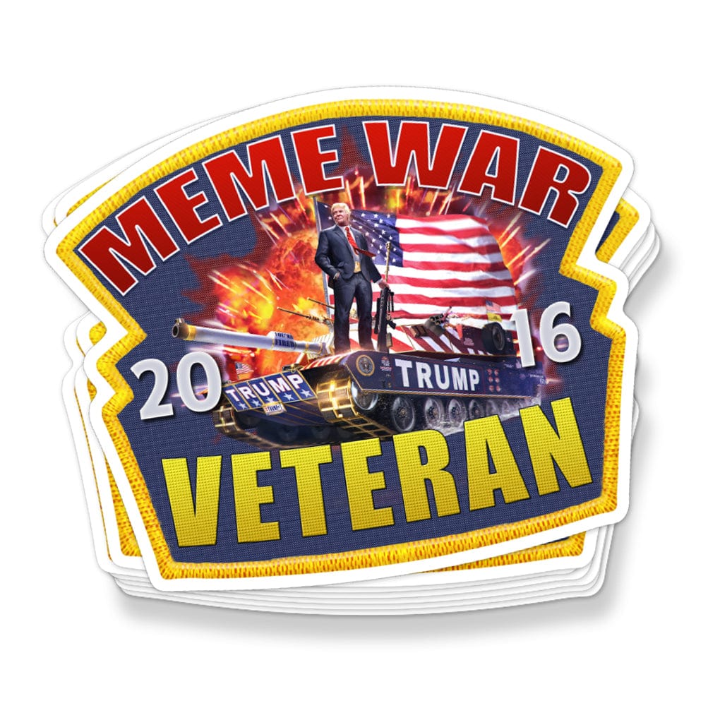 Sticker/Decal Veteran War Tank maga trump