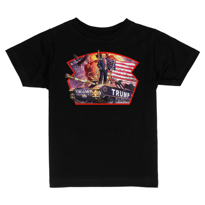 Toddlers Shirt / Black / 2 Toddler Trump Tank Re-mastered Kids Tee maga trump