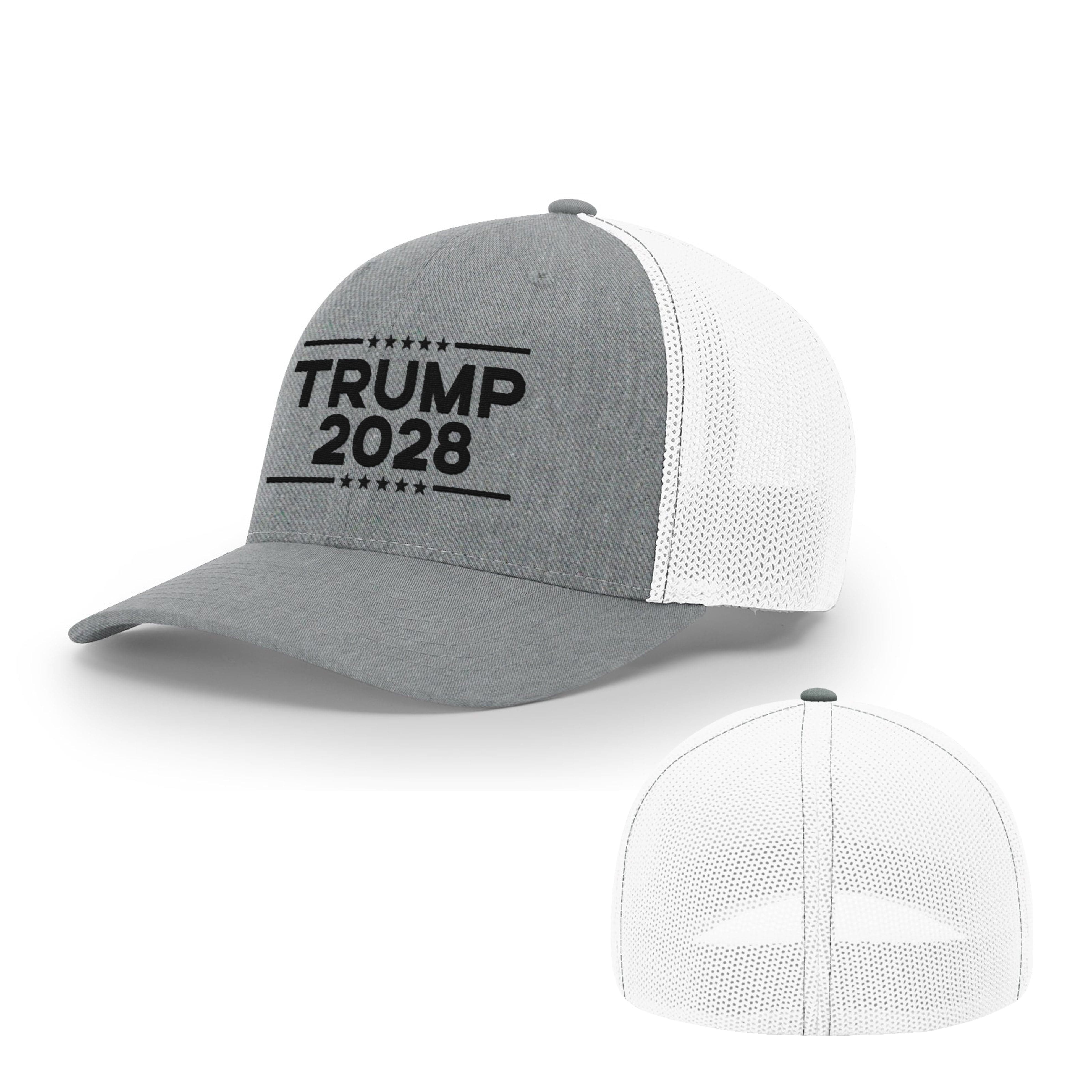 Trucker R-Flex / Heather Grey/ White / SM/MD Trump 2028 R Flex Trucker maga trump