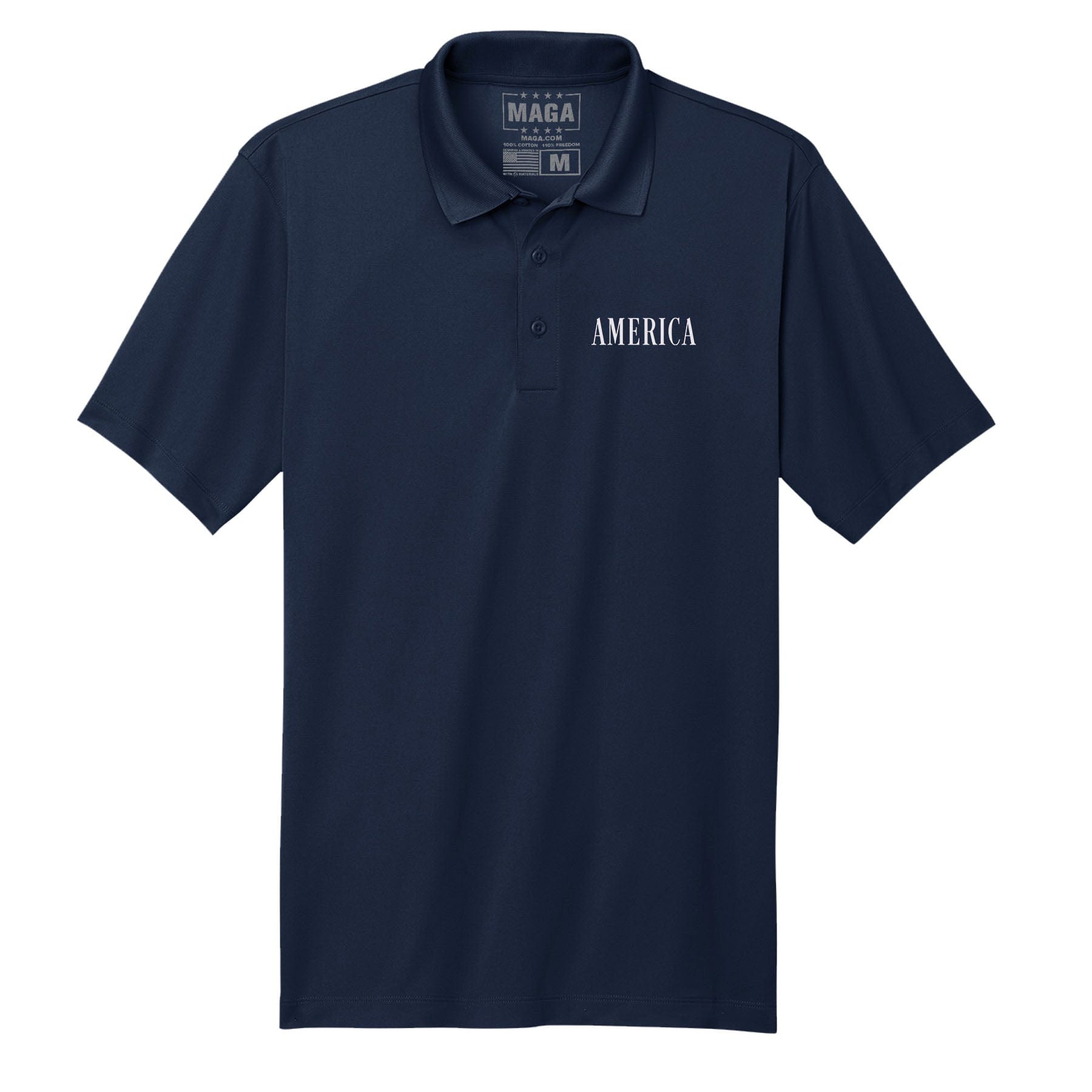 True Navy / S America Polo Shirt maga trump
