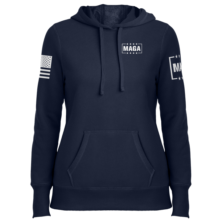 Trump 24 A Lion Does Not Concern Himself Ladies Hoodie maga trump