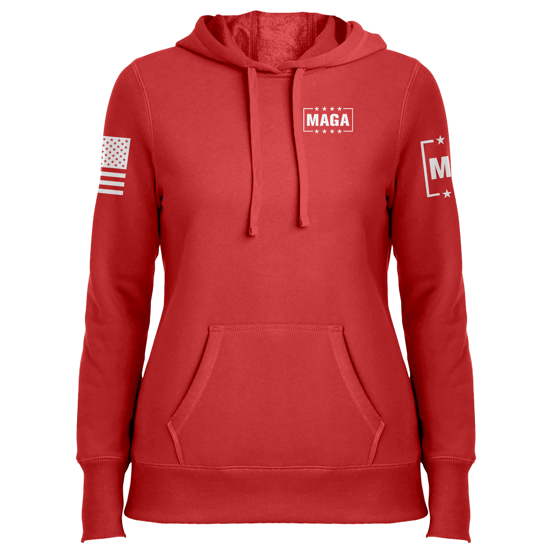 Trump 24 A Lion Does Not Concern Himself Ladies Hoodie maga trump