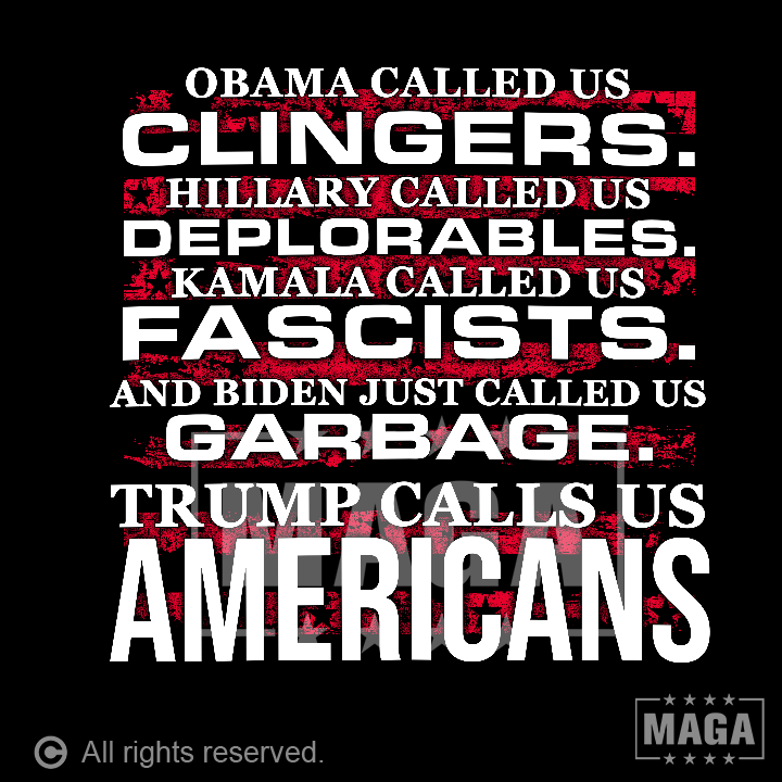 Trump Calls Us AMERICANS Hoodie maga trump