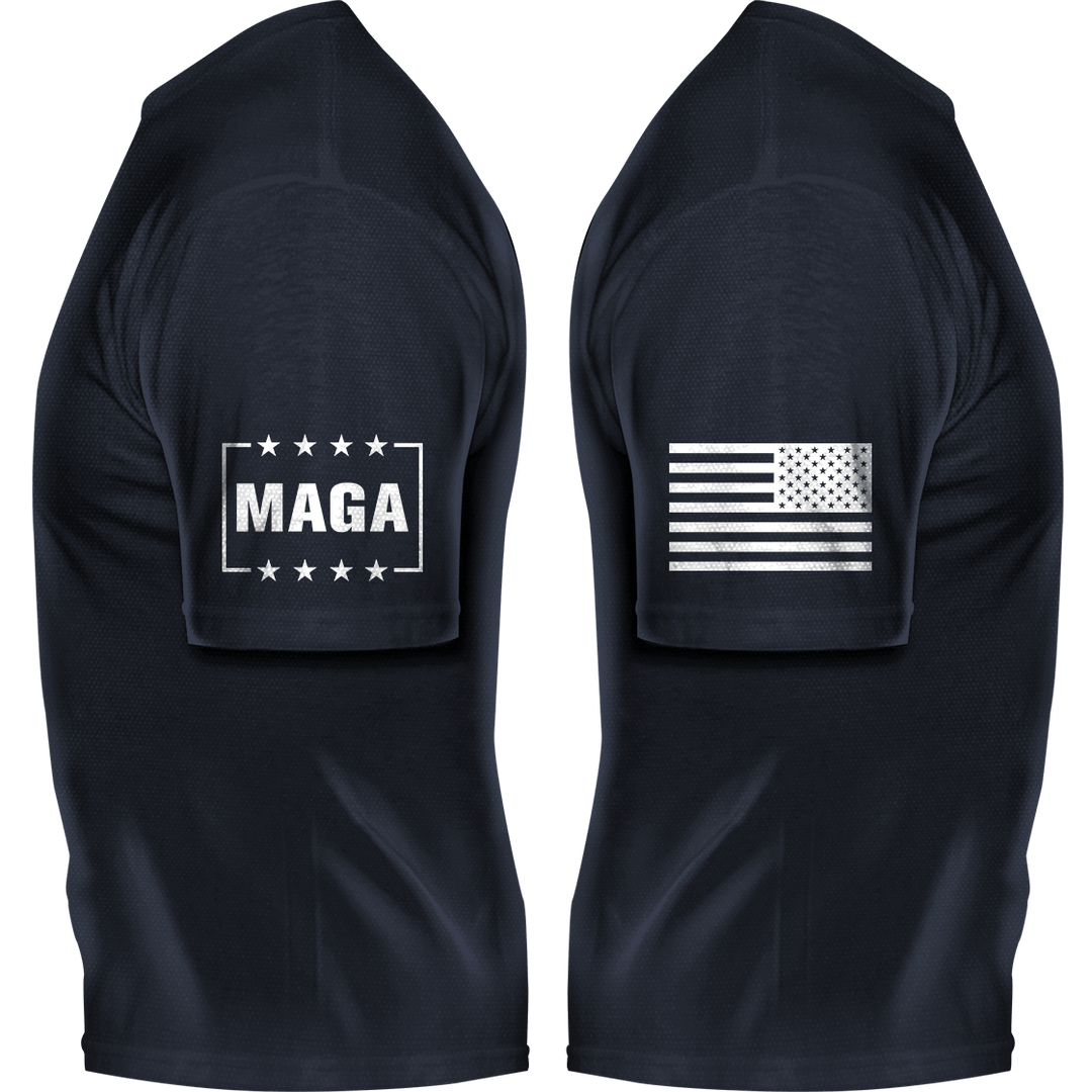 Trump Fight Iconic - USA Flag maga trump