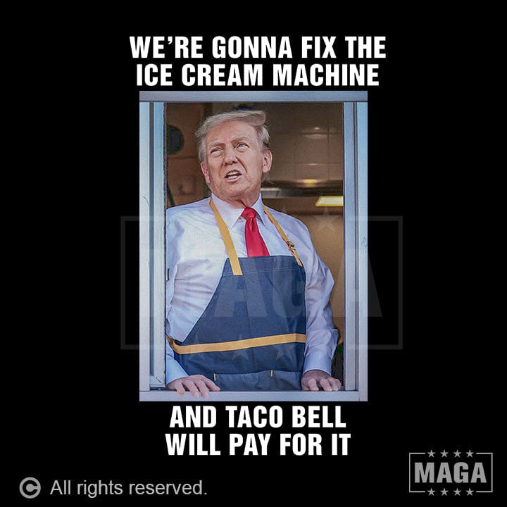 Trump Ice Cream Machine maga trump