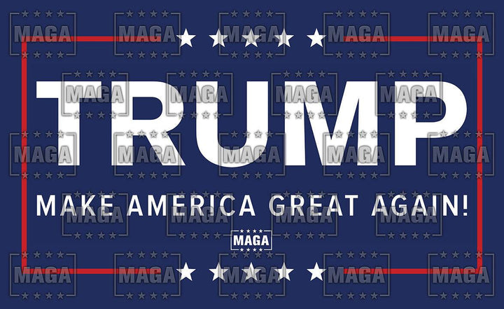 Trump: Make America Great Again Flag - Double Sided maga trump