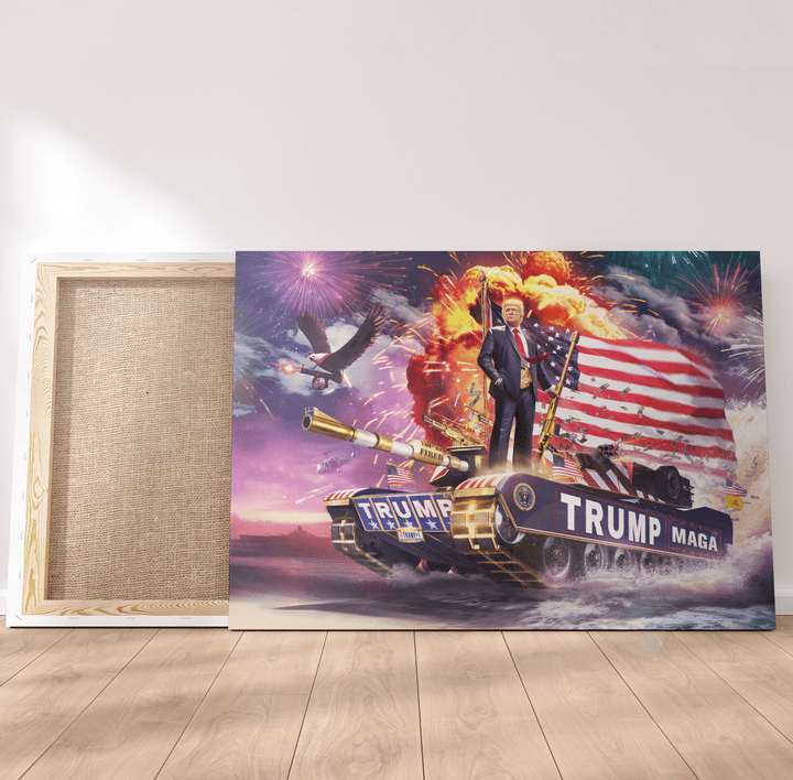 Trump Tank 2016 Remastered Canvas maga trump