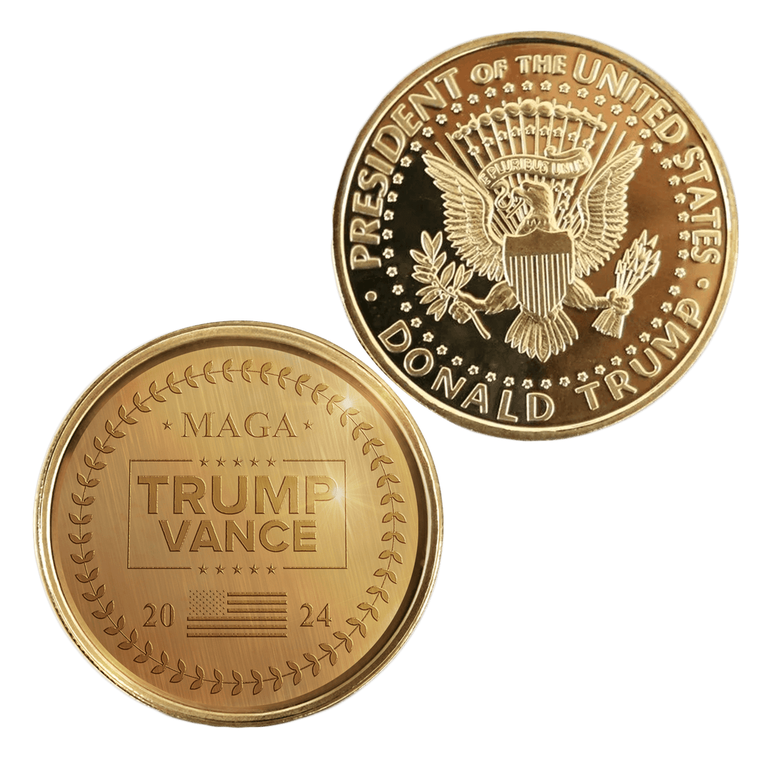 Trump Vance 2024 Gold Coin maga trump