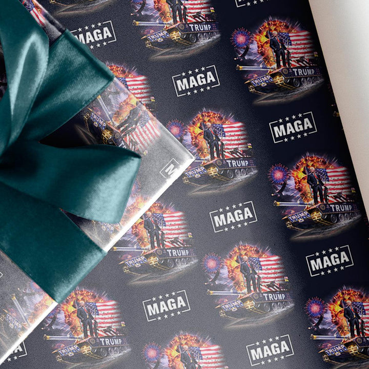 Trump Wrapping Paper 3 Pack Bundle maga trump